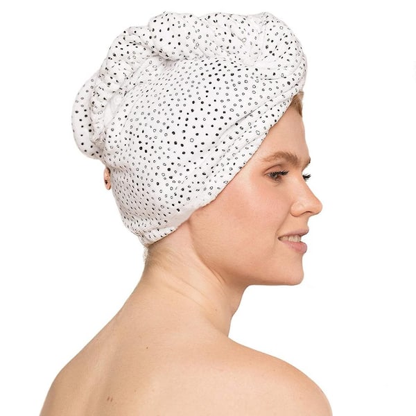 Dyiom 2.7 in. W Microfiber Hair Towels Hair - Quick Dry Curling Packs Wet HairTool Organizer.In Multicolour