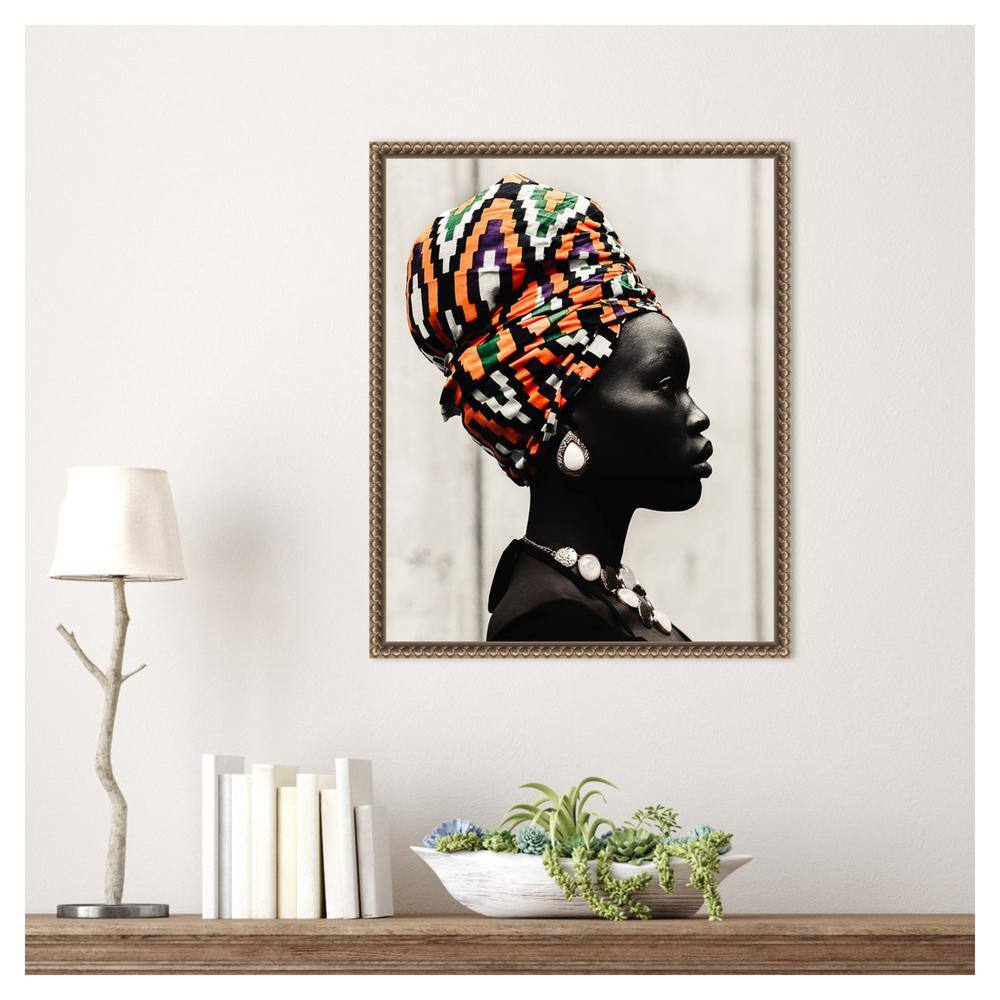 16"x20" Bronze Framed Canvas Portrait Wall Art