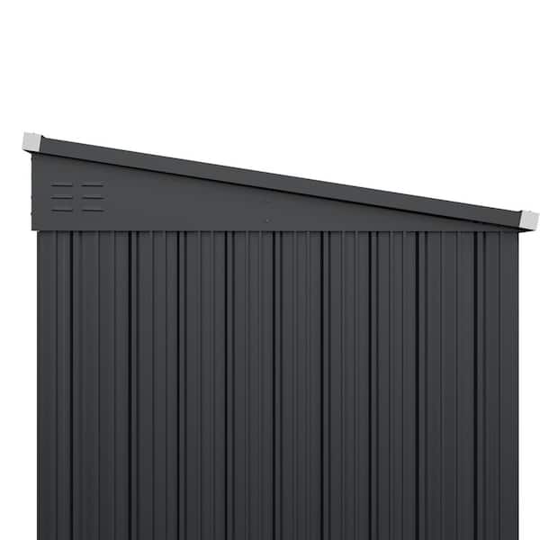 VEIKOUS 7 ft. W x 8 ft. D Metal Shed Outdoor Storage Shed with