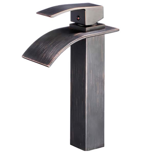 Novatto Eclipse Single Hole Single-Handle Bathroom Faucet in Oil Rubbed Bronze