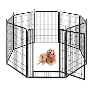 Pet Playpen, Pet Dog Fence Playground, Camping, 32 in. H, Heavy-Duty for Small Dogs/Puppies, 8 Panel