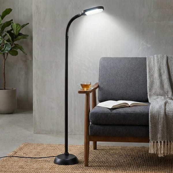72 in. Black Indoor Sunlight Floor Lamp