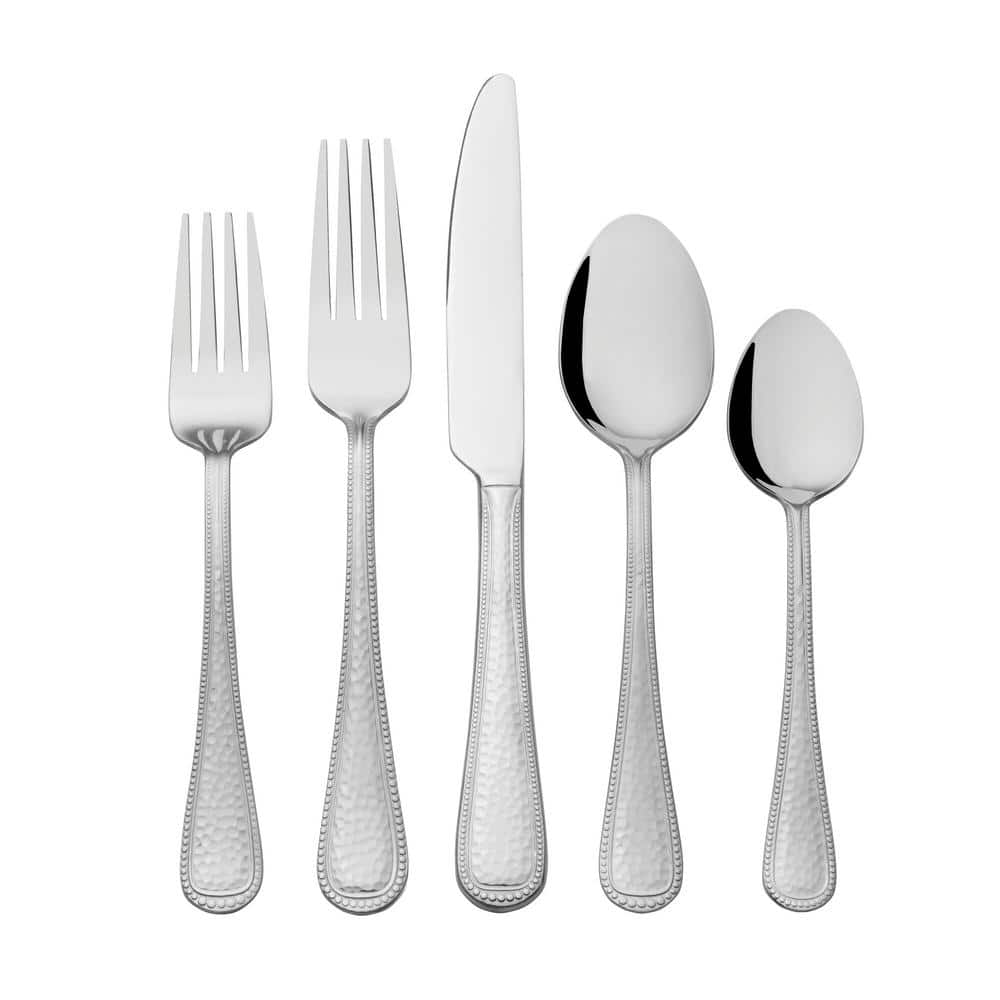 Gourmet Basics by Mikasa Halston 42-Piece 18/0 Stainless Steel Flatware Set