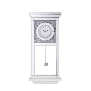 Silver Analog Stainless Steel Wall Clock