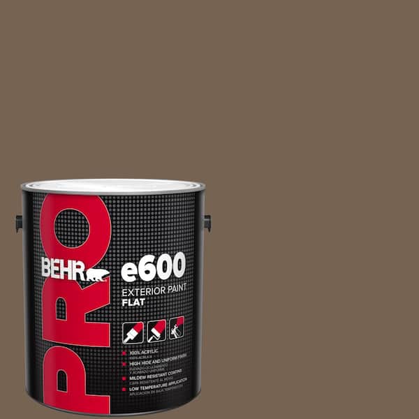 BEHR PRO 1 gal. #HDC-SM14-4 Tan Bark Trail Flat Exterior Paint