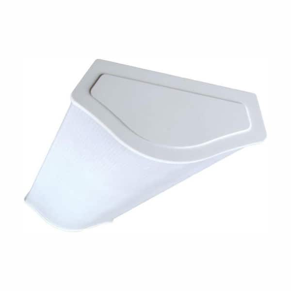 NICOR 4-Light White Wraparound Fluorescent Steel Ceiling Fixture with White Euro-Style Acrylic Lens