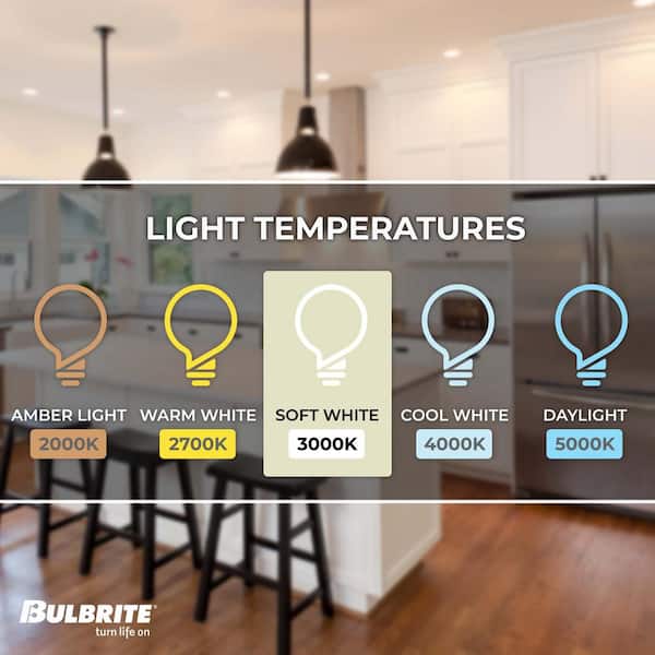 Bulbrite 75-Watt Equivalent A19 Clear Dimmable Edison LED Light Bulb Soft White (2-Pack) Bulbrite 75-Watt Equivalent A19 Clear Dimmable Edison LED Light Bulb Soft White (2-Pack)