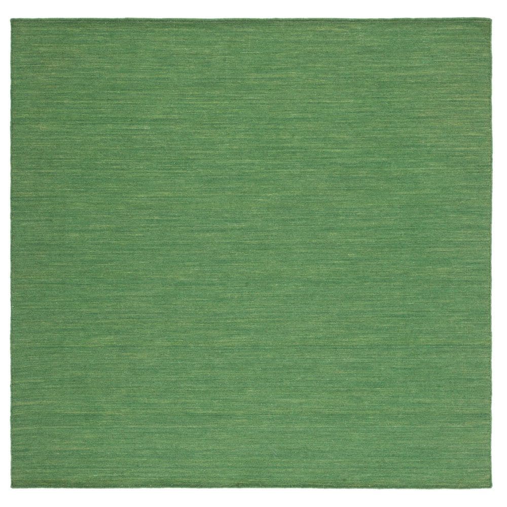 Square Rug Green SAFAVIEH Kilim Green 6 ft. x 6 ft. Solid Color Square Area Rug KLM850Y ...