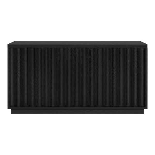 Kelsey 47.5 in. Black Grain TV Stand Fits TV's up to 50 in.