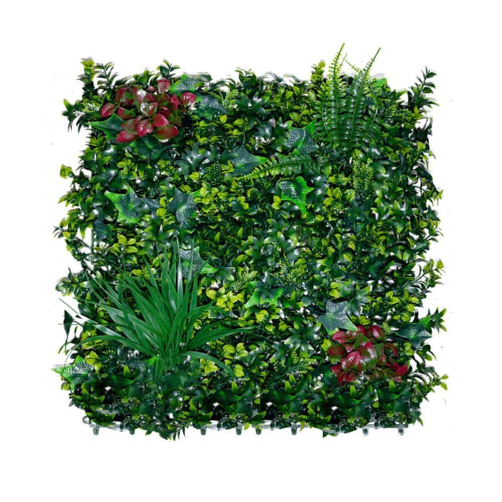 Jushua (20-Pieces) 20 in. x 20 in. Boxwood Panels Artificial Grass