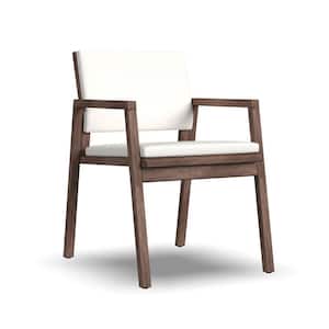 Nova Outdoor Acacia Wood Dining Chair with Beige Sunbrella Fabric Cushion (Set of 2)