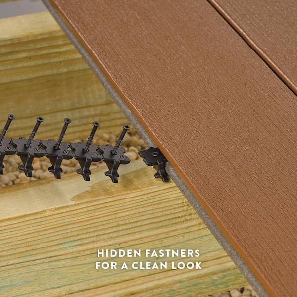 TimberTech Reserve 1/2-in x 12-in x 12-ft Composite Antique Leather Fascia Deck Board (Actual Size: 0.5-in x 12-in)