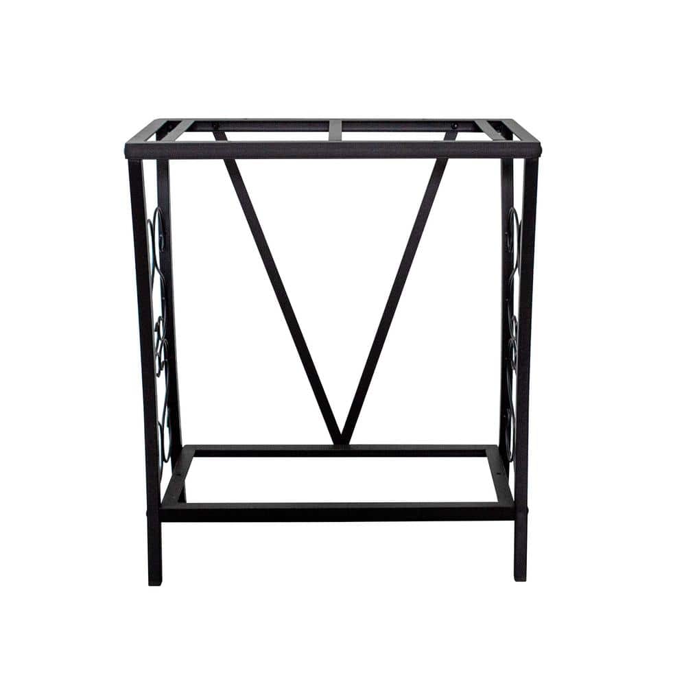 Black Steel Scrollwork Aquarium Stand for 20 Gallon Tanks