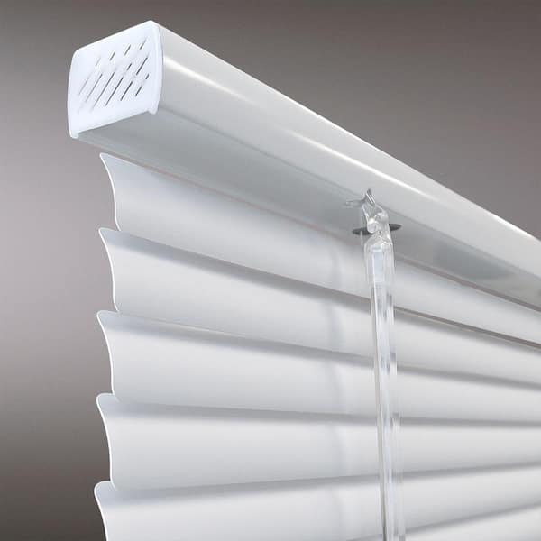 Unbranded - White Cordless Room Darkening Vinyl Mini Blinds with 1 in. Slats-31 in. W x 48 in. L (Actual Size 30.5 in. W x 48 in. L)