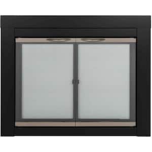 Alsip Medium Glass Fireplace Doors
