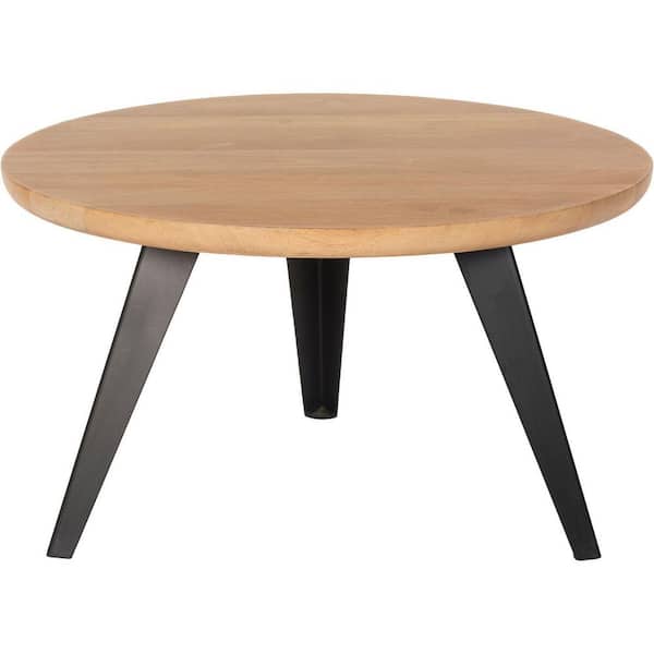 Hanover 31.5 in. L Natural Wood Parkwyn Round Mid-Century
