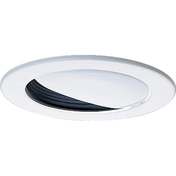 Progress Lighting 4 in. 12-Volt Black Recessed Wall Washer Trim