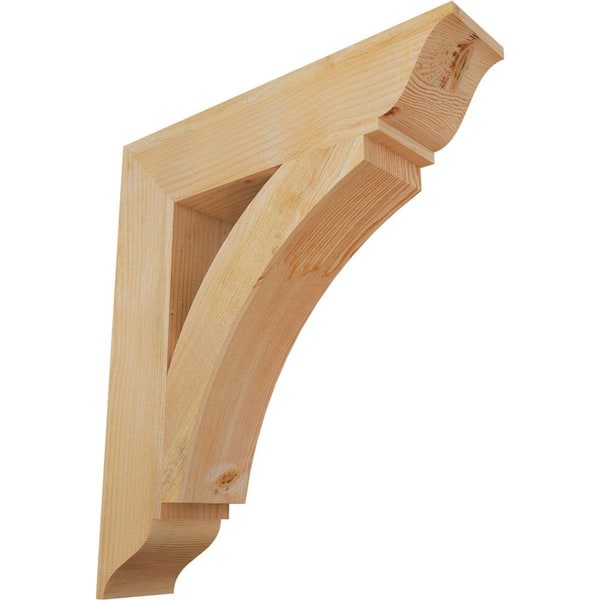 6 in. x 32 in. x 28 in. Douglas Fir Thorton Traditional Rough Sawn Bracket