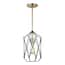 Sea Gull Lighting Zarra 5-Light Satin Brass Large Lantern Hanging ...
