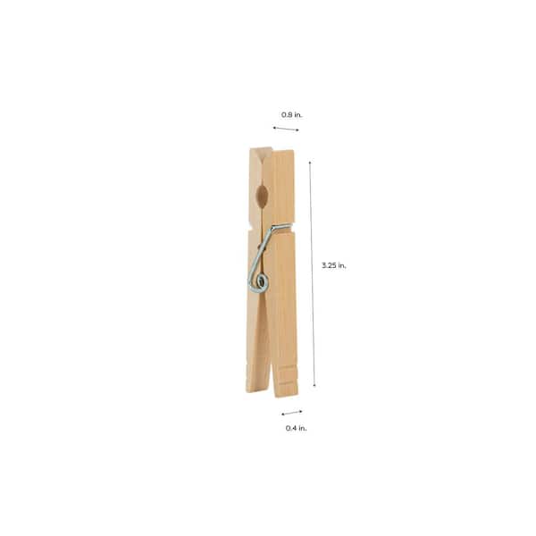 Woolite Extra Large Wooden 100 Pack Clothespins