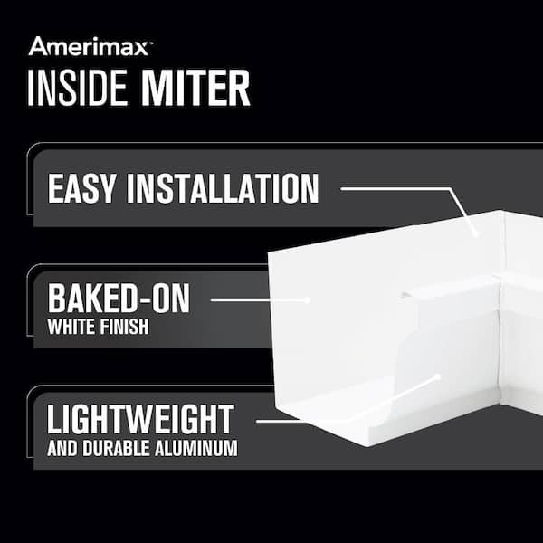 White Aluminum Downspout Band