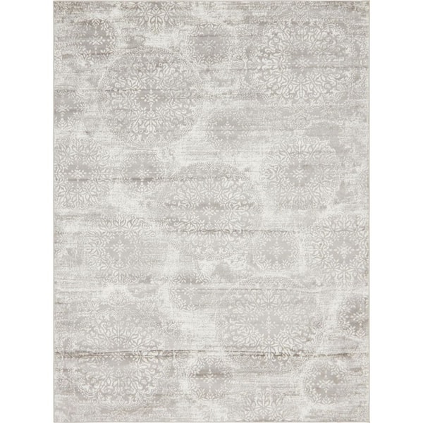 Unique Loom Sofia Grand Light Gray 8' 0 x 11' 0 Area Rug