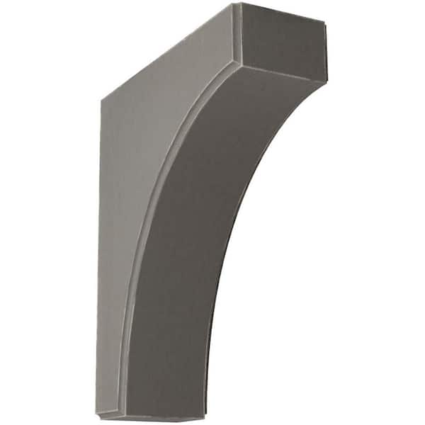 Ekena Millwork 3-1/2 in. x 12 in. x 10 in. Reclaimed Grey Clarksville Wood Vintage Decor Bracket