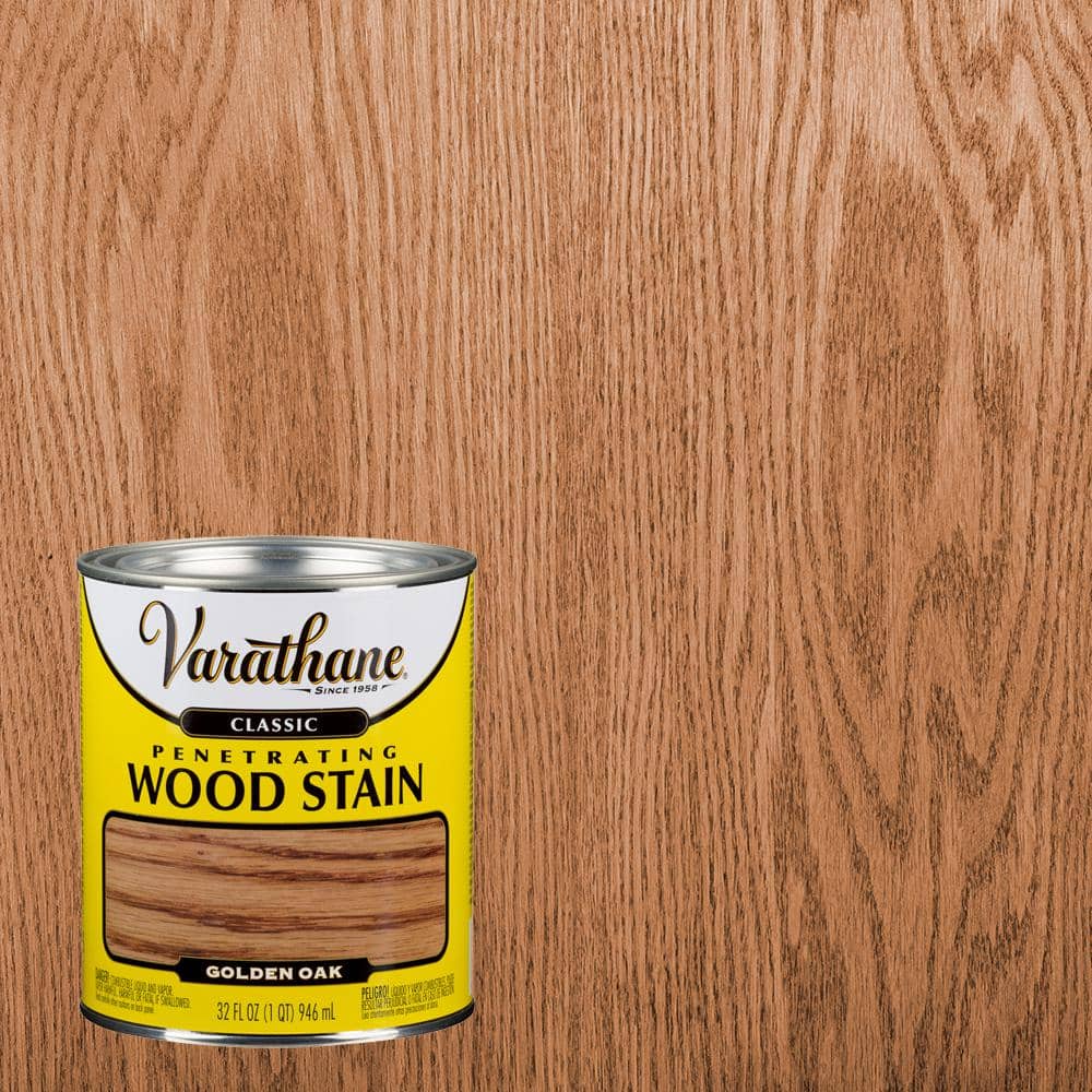 brand Isaac Eerlijkheid Varathane 1 qt. Golden Oak Classic Wood Interior Stain 339702 - The Home  Depot