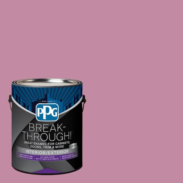 Break-Through! 1 gal. PPG1044-5 Winsome Rose Satin Door, Trim & Cabinet Paint