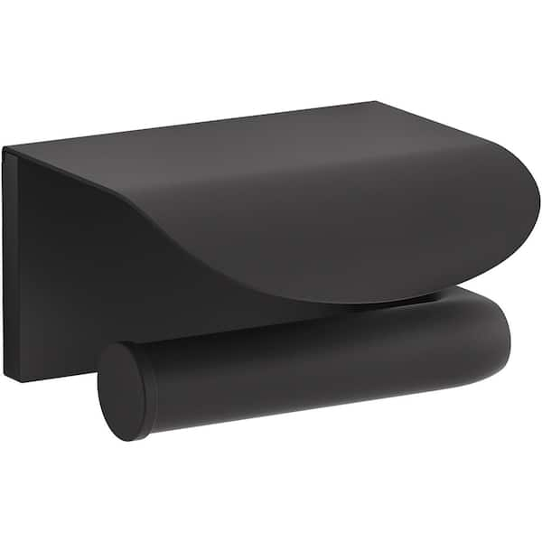 KOHLER Avid Covered Toilet Paper Holder in Matte Black