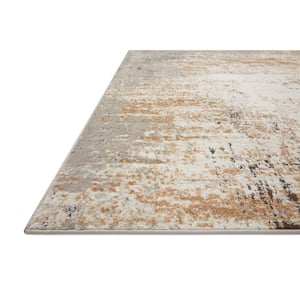 Bianca Stone/Gold 2 ft.-8 in. x 7 ft.-6 in. Contemporary Runner Rug
