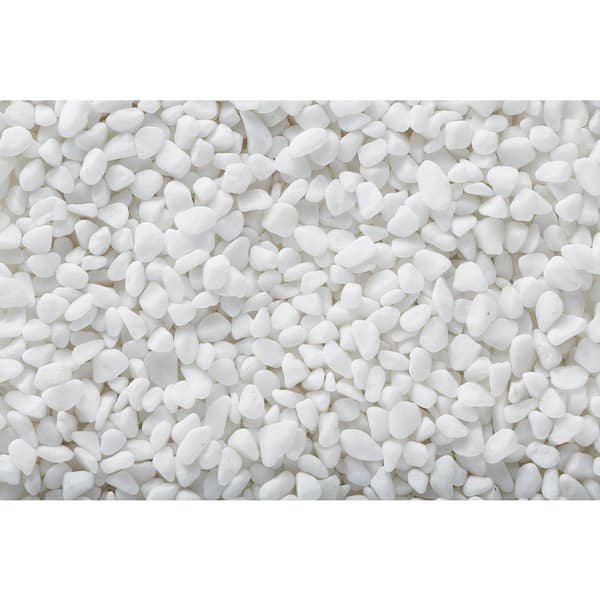 EXOTIC 1/5 in. White Bean Pebble (20 lbs. Bag)