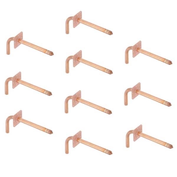 Viega ProPress 1/2 in. Copper 90-Degree Stub Out Elbow w/Wall Plate (10-Pack)