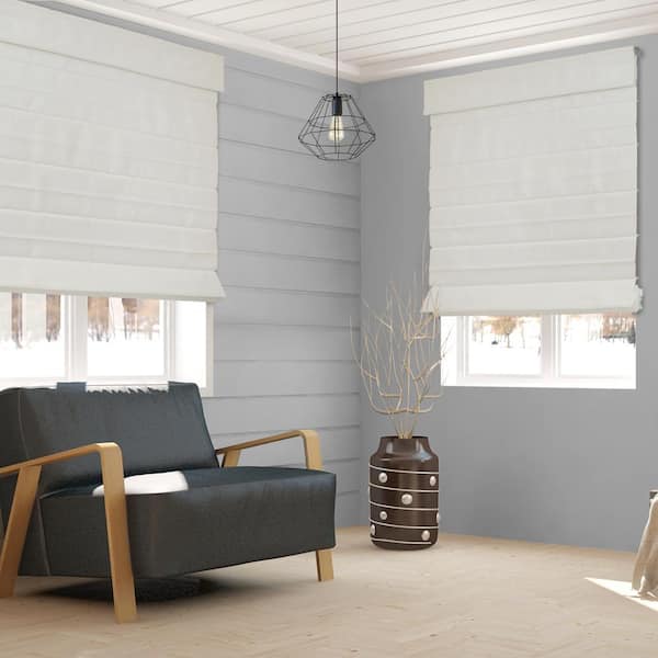 Chicology Cut-to-Size Daily Kashmir Cordless Light Filtering Privacy Polyester Roman Shade 69.5 in. W x 48 in. L
