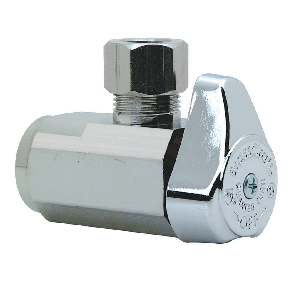 BrassCraft 3/8 in. FIP Inlet x 3/8 in. Compression Outlet 1/4-Turn