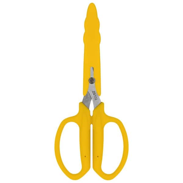 ZENPORT Floral Scissors with Chrome-Plated Blade and Safety Cap, 3 in. Blade (Box of 3)