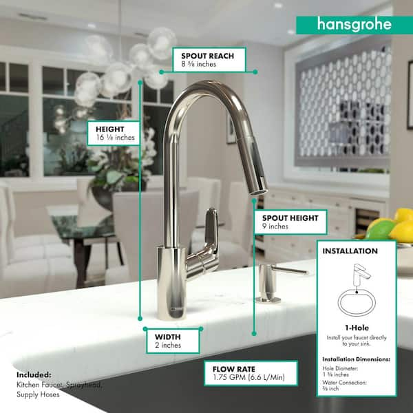 Hansgrohe single water filter shops Kitchen faucet