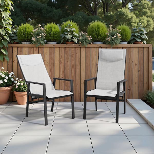 Crestlive Products Outdoor Dining Chairs with Quick-dry Textilene ...