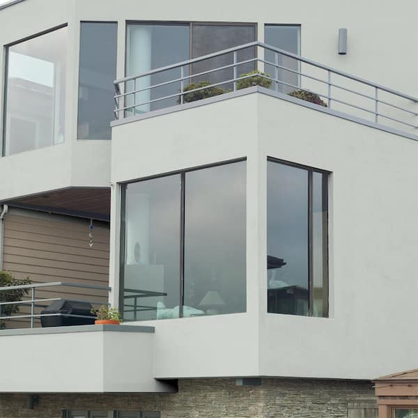 BEHR - 5 gal. #MS-63 White Clad Flat Interior/Exterior Masonry, Stucco and Brick Paint