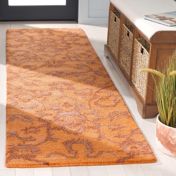 Anatolia 2 ft. x 8 ft. Rust Traditional Garden Runner Rug