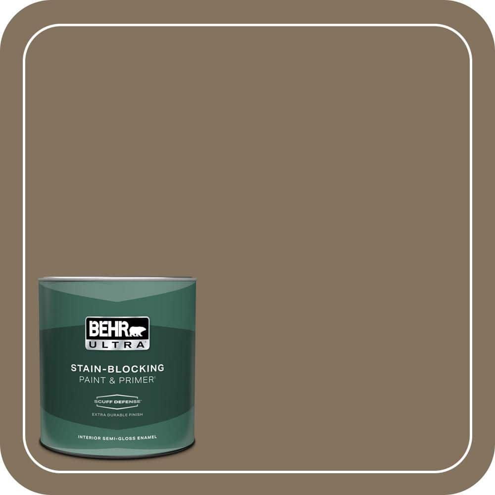 1 qt. #BXC-05 Mudslide Extra Durable Semi-Gloss Enamel Interior Paint & Primer price history on PriceWatchPro