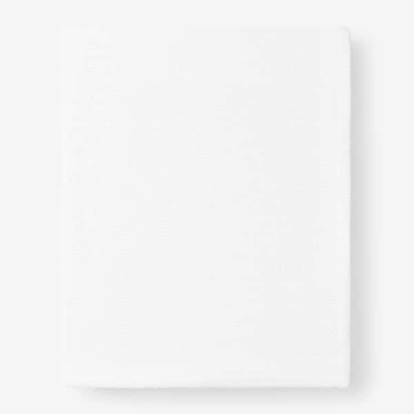 Organic Cotton White Solid Twin/Twin XL Woven Blanket