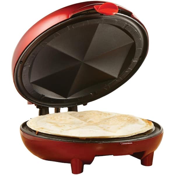 900 W RED 8" Nonstick Quesadilla Maker