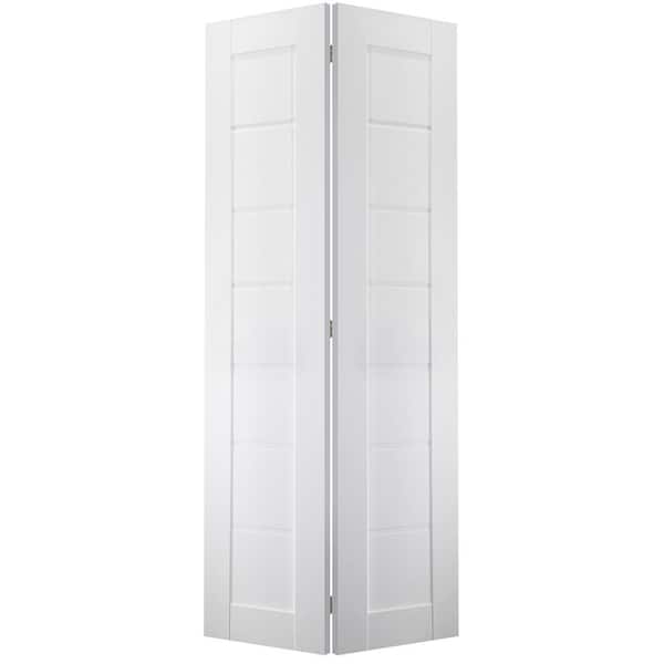 Belldinni Alda 36 in. x 79.375 in. Solid Composite Core Bianco Noble Finished Wood Bifold Door with Hardware