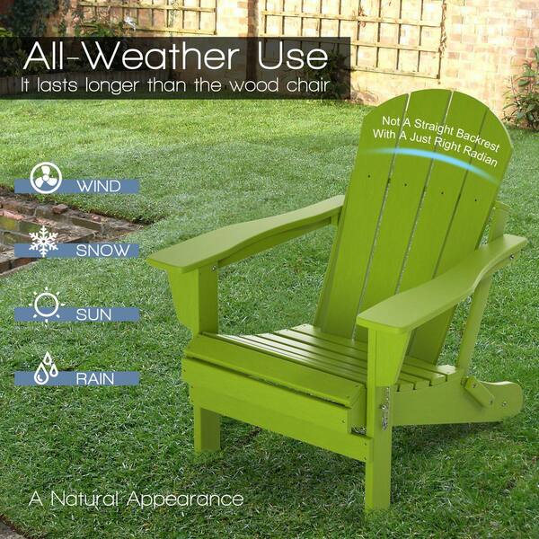 Green resin 2024 adirondack chairs