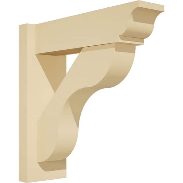 Ekena Millwork Carmel 5 in. W x 16 in. H x 16 in. D Signature Urethane Polyurethane Outlooker with Traditional Ends