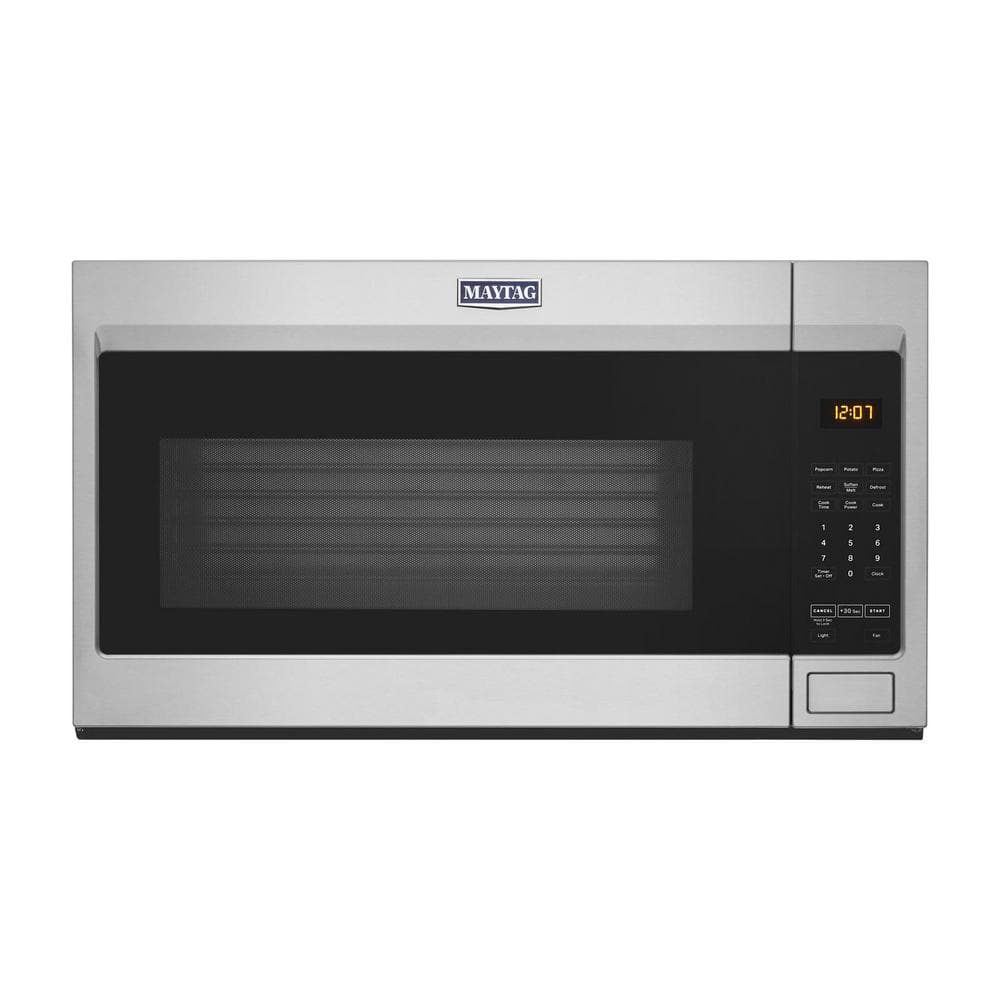 Maytag 1.7 cu. ft. Over the Range Microwave with Stainless Steel Cavity in Fingerprint Resistant Stainless Steel