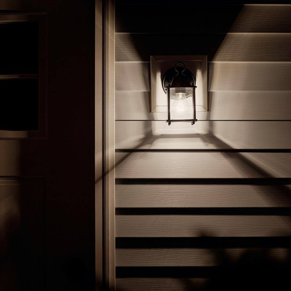 Black Dimmable LED Outdoor Wall Mount Light