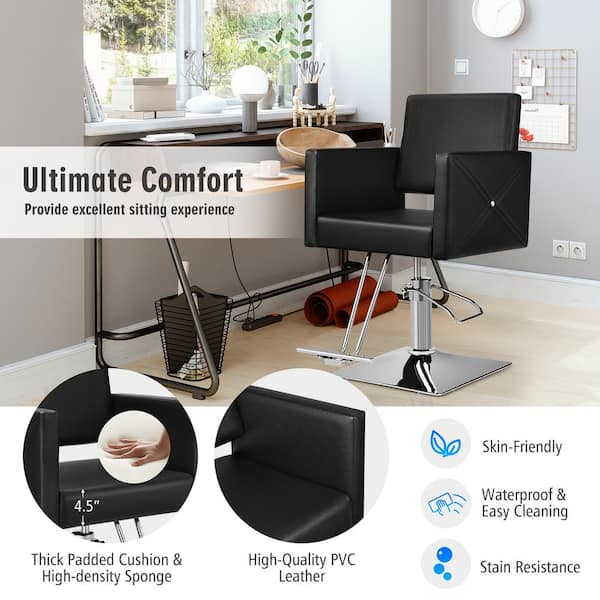 Reviews for Costway Black Salon Chair for Hair Stylist