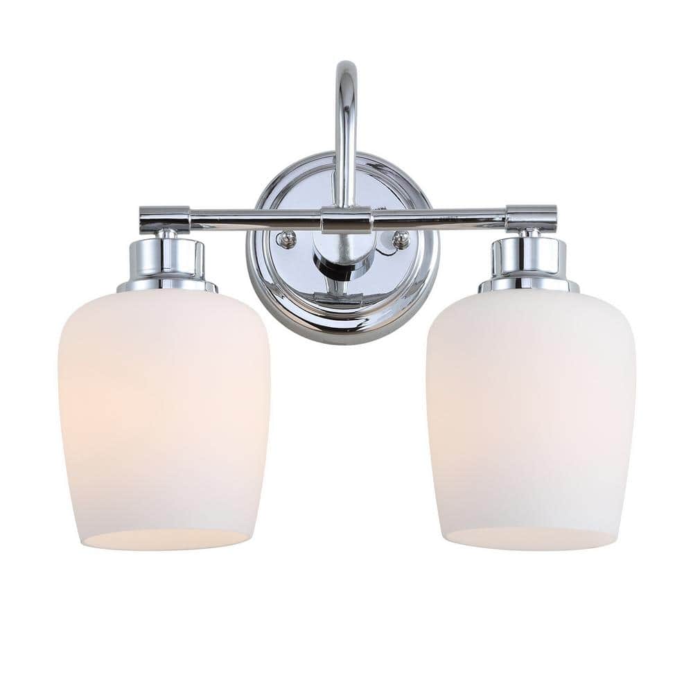 Contemporary Chrome 13'' Modern Bathroom Vanity Sconce